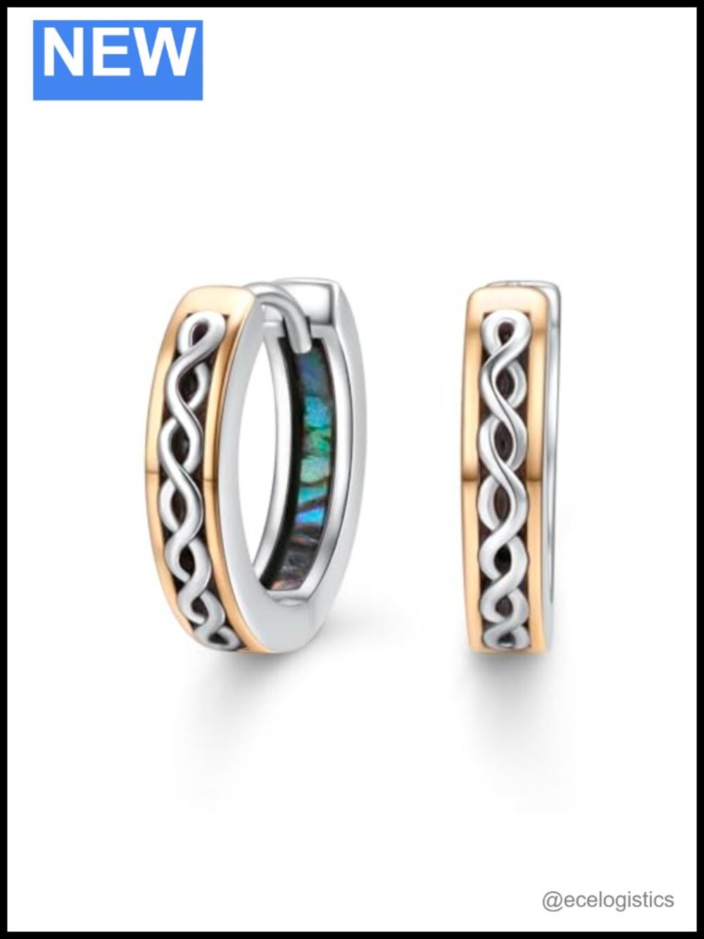 925 Sterling Silver Viking Celtic Hoop Huggie Earrings for Men Women